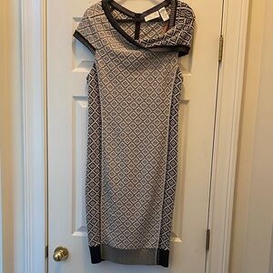 Byron Lars Black and White Asymmetrical Dress